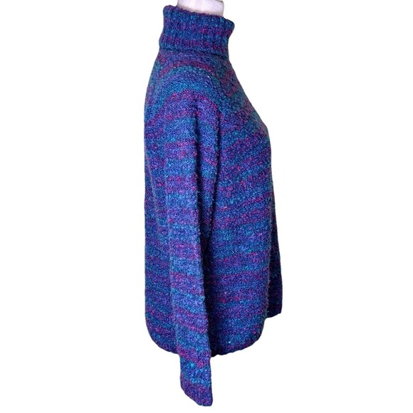 NorthStyle Women's Chunky Bouclé Knit Sweater Jewel Tone Cozy Winter Top Sz Med - Picture 4 of 8